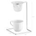 Passador Suporte De Café Aramado Individual Mini Coador De Pano Cromado Schmitt