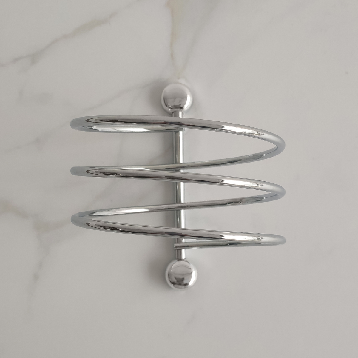 Porta Secador De Cabelo Em Espiral Suporte Para Secador De Cabelo De Parede Cromado