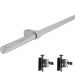 Barra De Utensílios Suporte De Cozinha Redonda Aço Inox 100cm