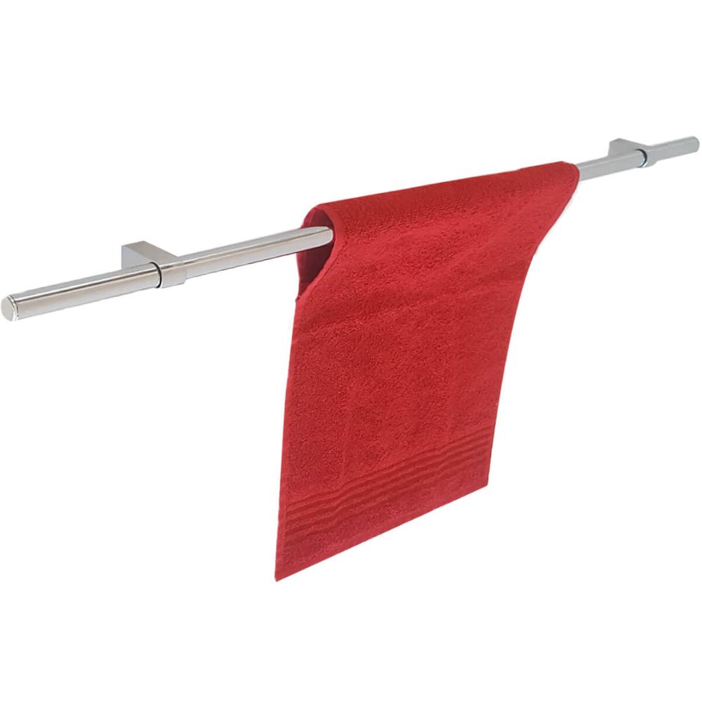Barra De Utensílios Suporte De Cozinha Redondo Em Aço Inox Com 75cm
