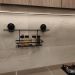 Barra para Cozinha com Ventosa 50cm Preta Pendurar Utensílios Toalha Faciliti Schmitt