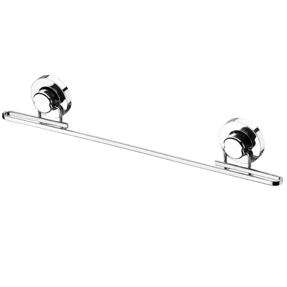 Barra para Pendurar Utensílios de Cozinha Com Ventosa 50cm Aço Cromado