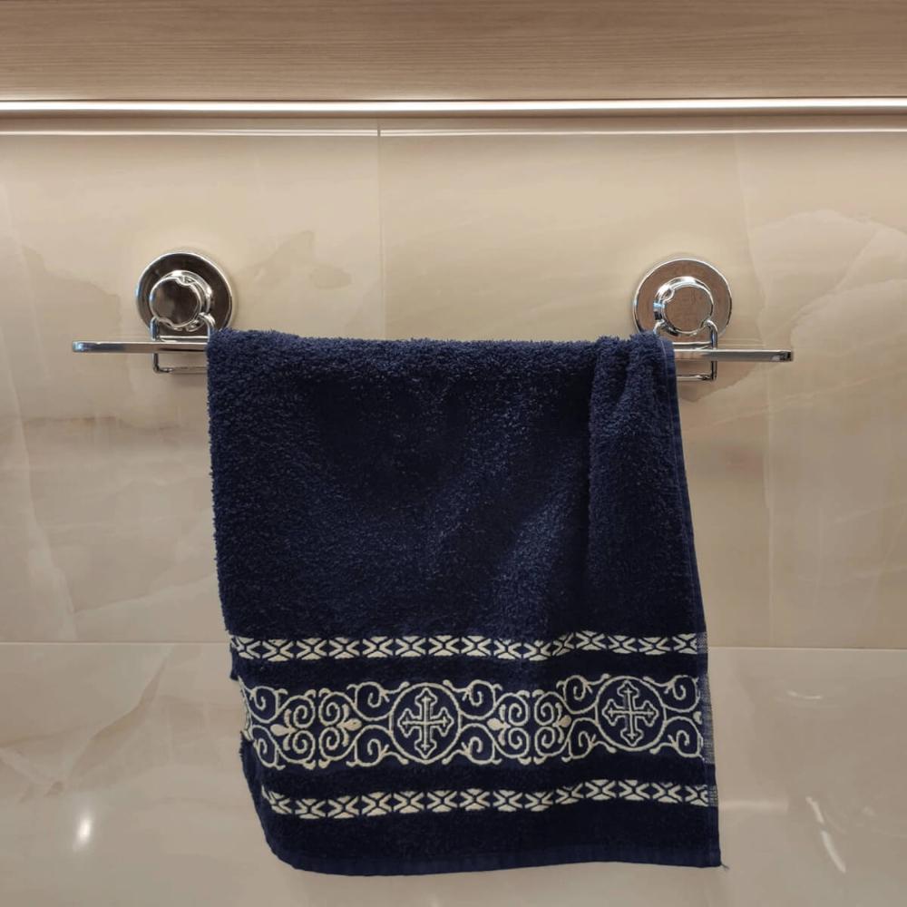 Barra para Pendurar Utensílios de Cozinha Com Ventosa 50cm Aço Cromado