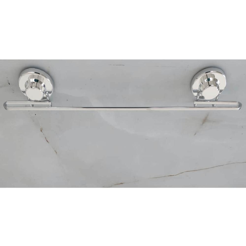 Barra para Pendurar Utensílios de Cozinha Com Ventosa 50cm Aço Cromado