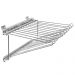 Calceiro Deslizante para Closet Guarda Roupas 38x46x2cm 12 Varetas Aramado Cromado Tubular Schmitt