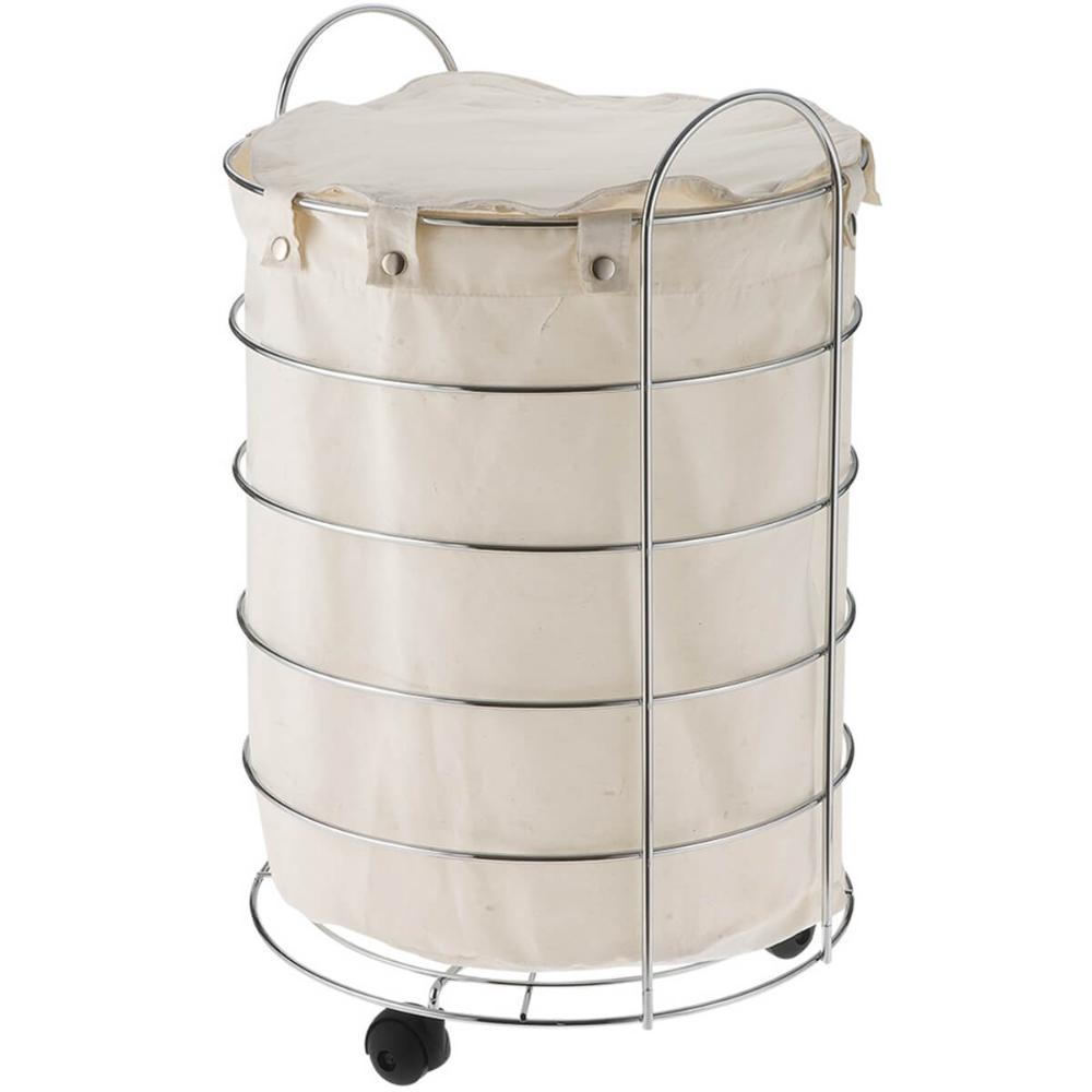 Cesto Para Roupa Aramado  Tulipa 56cmX36cm Cesto Com Saco Cr