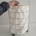 Cesto Para Roupa Aramado  Tulipa 56cmX36cm Cesto Com Saco Cr