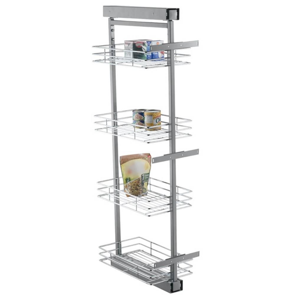 Coluna Aramada Deslizante 46cm x 23cm x 122,5cm Com 4 Cestos