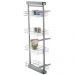 Coluna Aramada Deslizante de Embutir 122cm Organizador 4 Cestos Schmitt