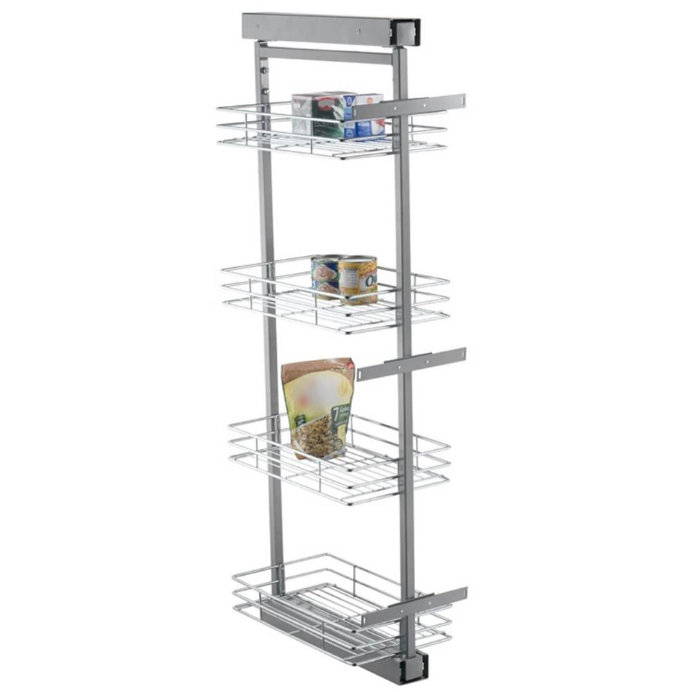Coluna Aramada Deslizante de Embutir 122cm Organizador 4 Cestos Schmitt