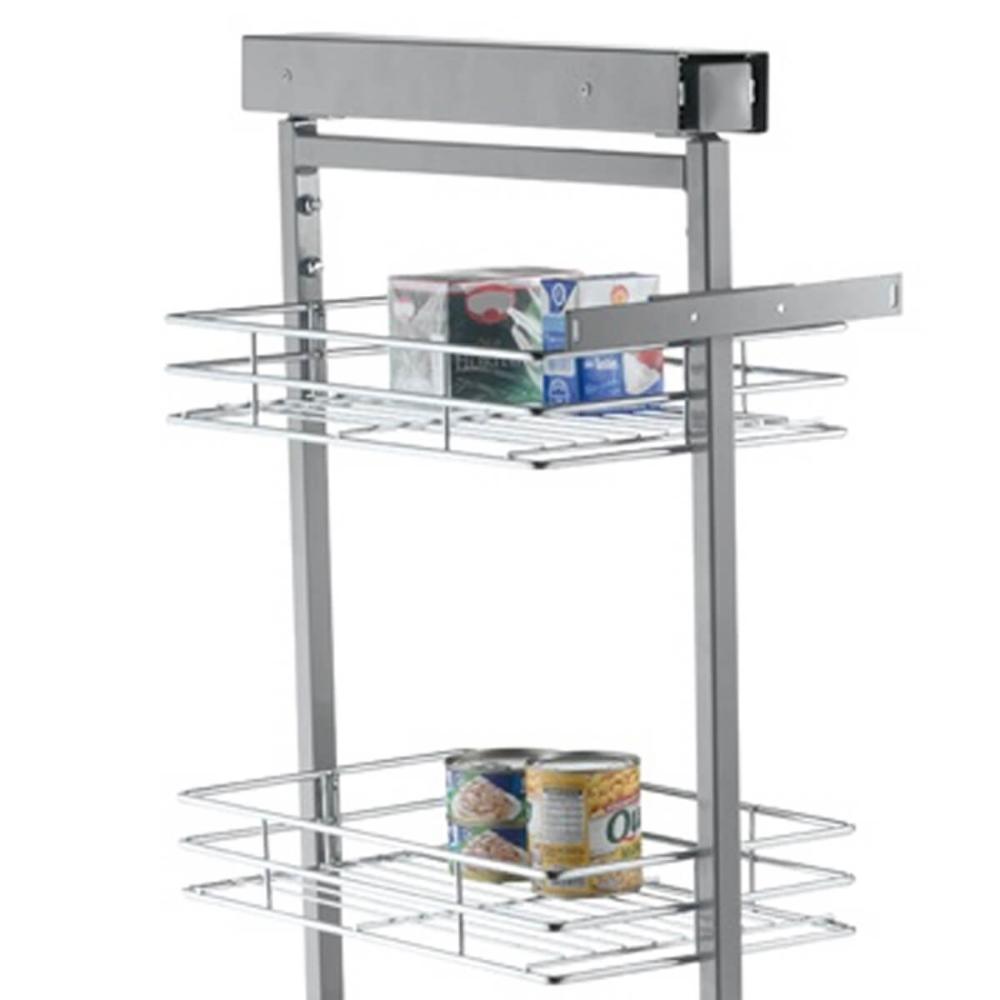 Coluna Aramada Deslizante de Embutir 122cm Organizador 4 Cestos Schmitt