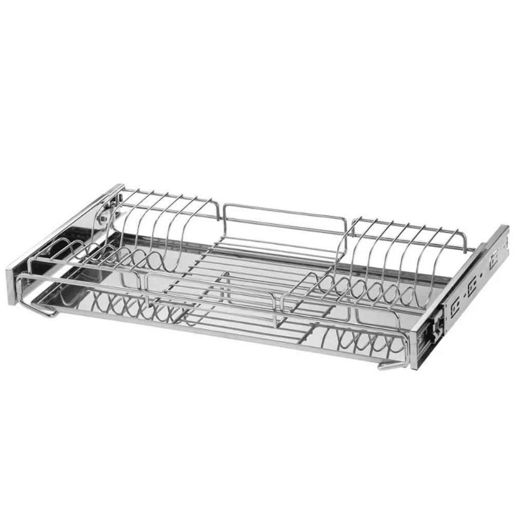 Escorredor de Embutir 57x26cm com Bandeja e Corrediças Desli