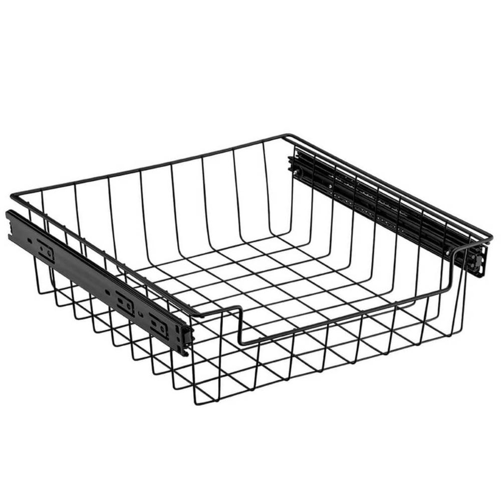 Gaveta Fruteira Deslizante Aramada com Corrediça Preta 47cm