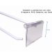 Kit 10 Ganchos 20cm Cabide Expositor Para Painel Canaletado Cromado