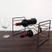 Kit 2 Suportes 16 Garrafas Vinho Aramado Grafite Adega Empil