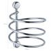 Kit 2 Suportes Porta Secador de Cabelo Espiral Cromados Acessórios para Banheiro Parede