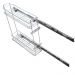 Porta Temperos Óleo Lateral Armário Corrediças Aço Cromado