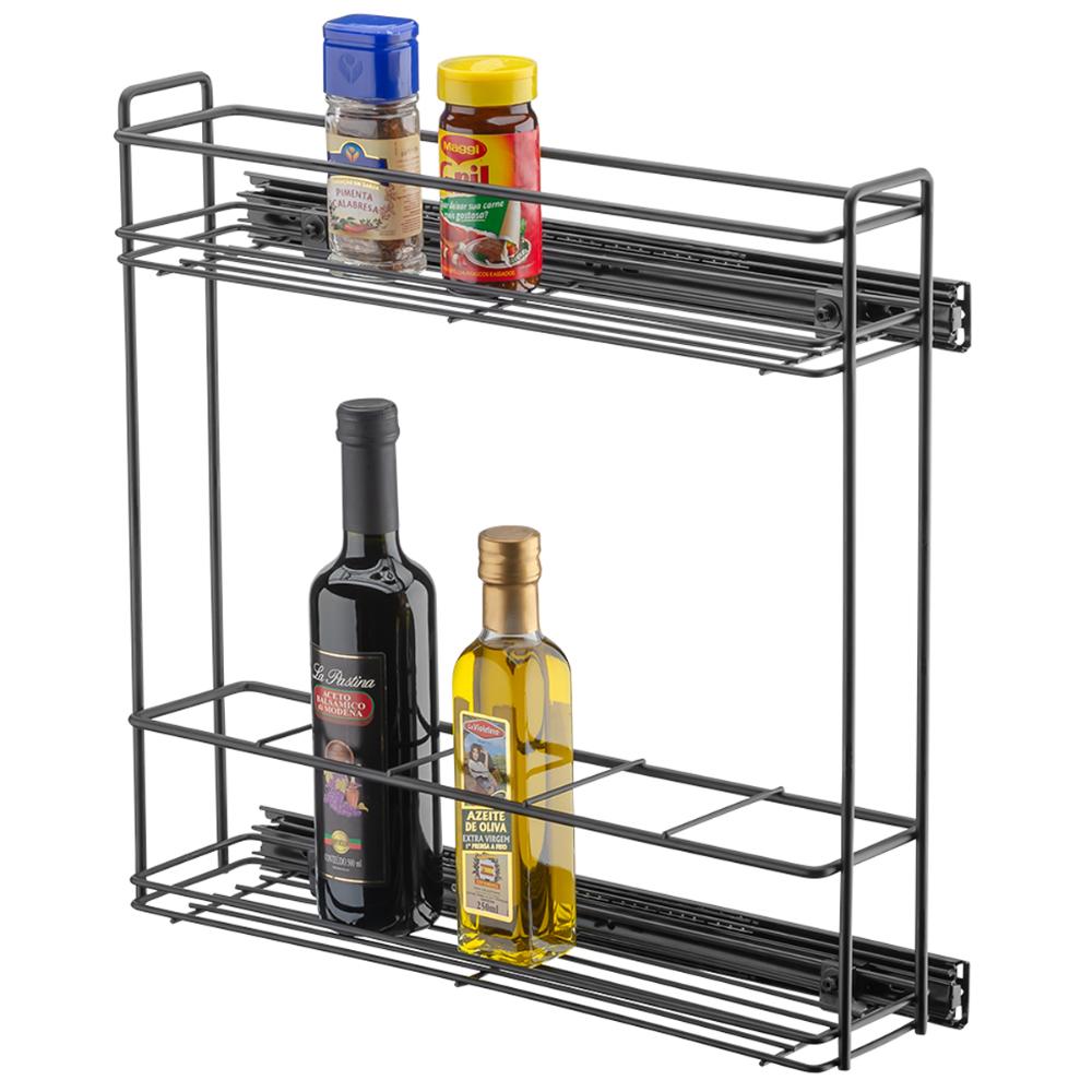 Porta Temperos Condimentos Latas Óleos Corrediça Deslizante