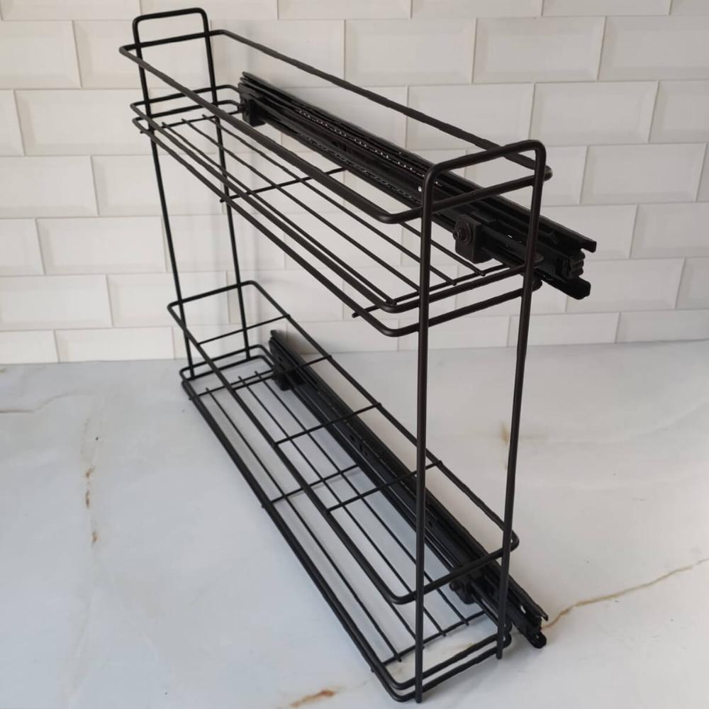 Porta Temperos Condimentos Latas Óleos Corrediça Deslizante