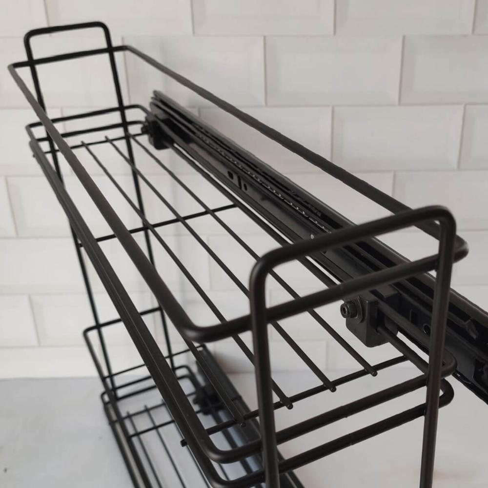 Porta Temperos Condimentos Latas Óleos Corrediça Deslizante