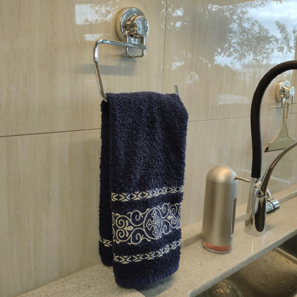 Porta Toalha de Rosto Toalheiro de Lavabo com Ventosa Facili