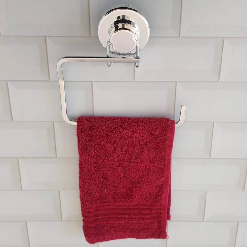 Porta Toalha de Rosto Toalheiro de Lavabo com Ventosa Facili