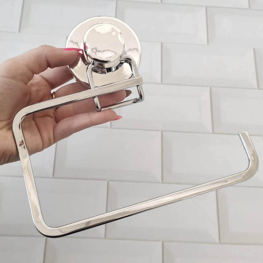Porta Toalha de Rosto Toalheiro de Lavabo com Ventosa Facili