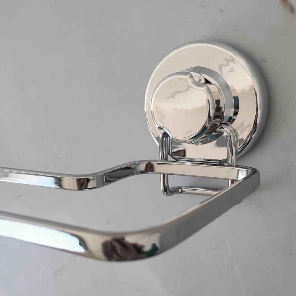 Porta Toalha para Banheiro com Ventosa Toalheiro Faciliti Cr