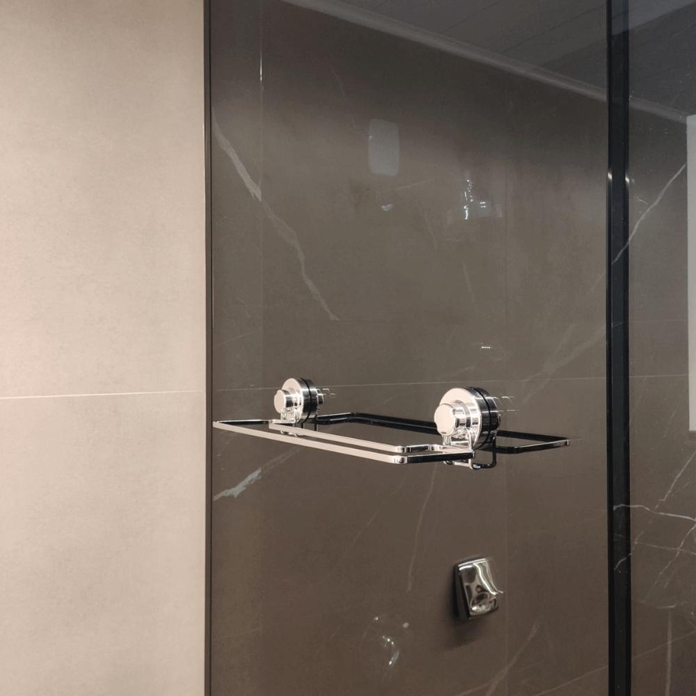 Porta Toalha para Banheiro com Ventosa Toalheiro Faciliti Cr