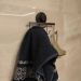 Suporte Multiuso 4 Ganchos Cabideiro Preto com Ventosa Pared