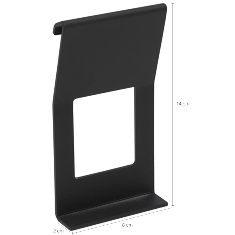 Suporte Para Celular Encaixe Barra De Cozinha Grafite Schmitt