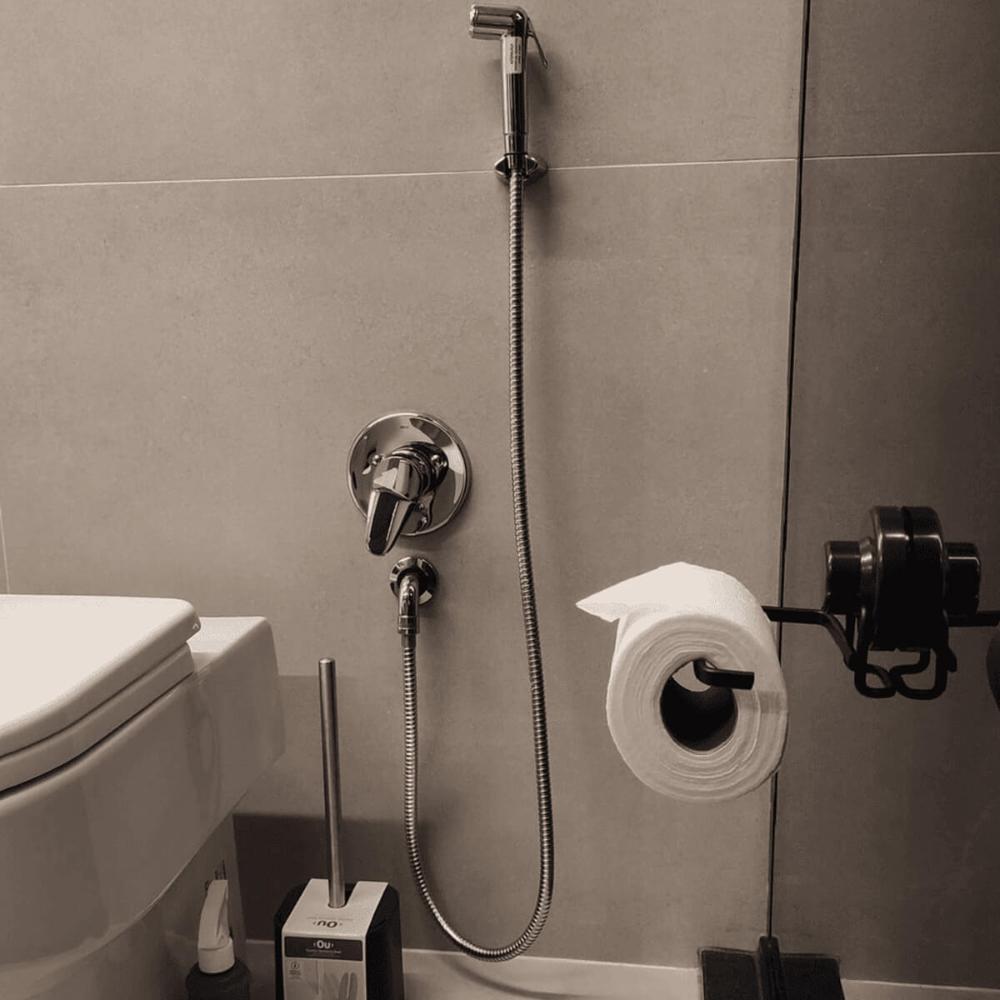Suporte para Toalhas Porta Papel Higiênico e Saboneteira com Ventosa Preto Faciliti Banheiro