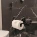 Suporte para Toalhas Porta Papel Higiênico e Saboneteira com Ventosa Preto Faciliti Banheiro