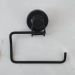 Toalheiro com Ventosa Preto Fosco Porta Toalha de Rosto para Banheiro Lavabo Faciliti