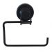 Toalheiro com Ventosa Preto Fosco Porta Toalha de Rosto para Banheiro Lavabo Faciliti