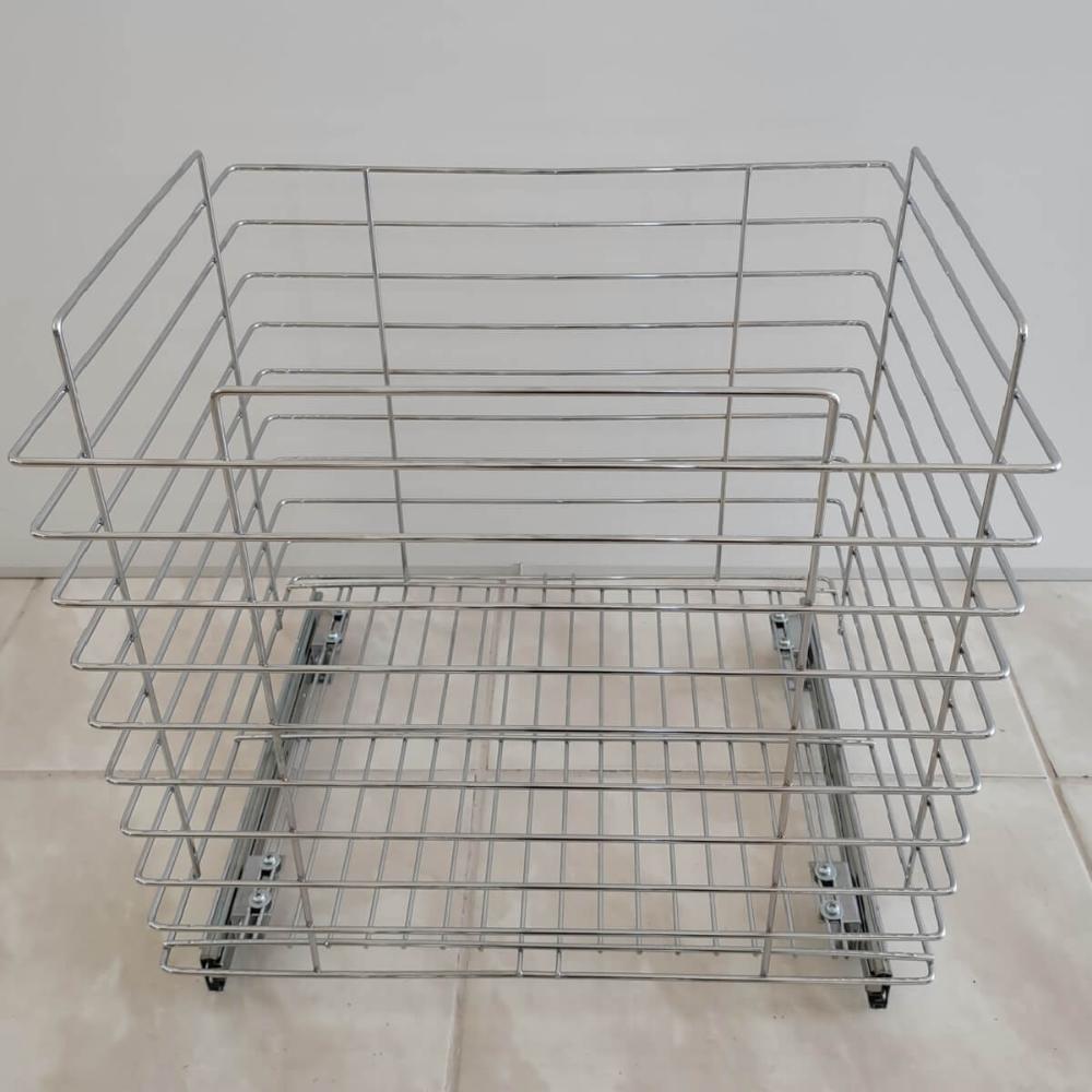 Tulha Aramada Deslizante 45cm x 37,5cm Cesto Roupa Suja com