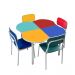 Conjunto Coletivo Trevo Infantil - 1 mesa e 4 cadeiras
