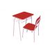 Conjunto Mesa e Cadeira Infantil Individual Vermelho