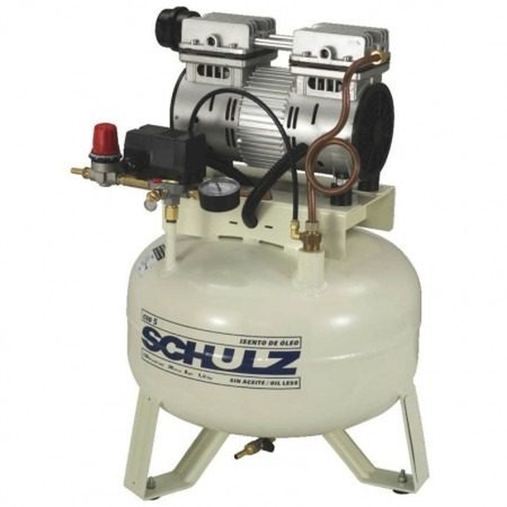 Compressor Schulz CSD 5 30 Litros 120 Libras 1 cv 220v Monofásico Isento de Óleo