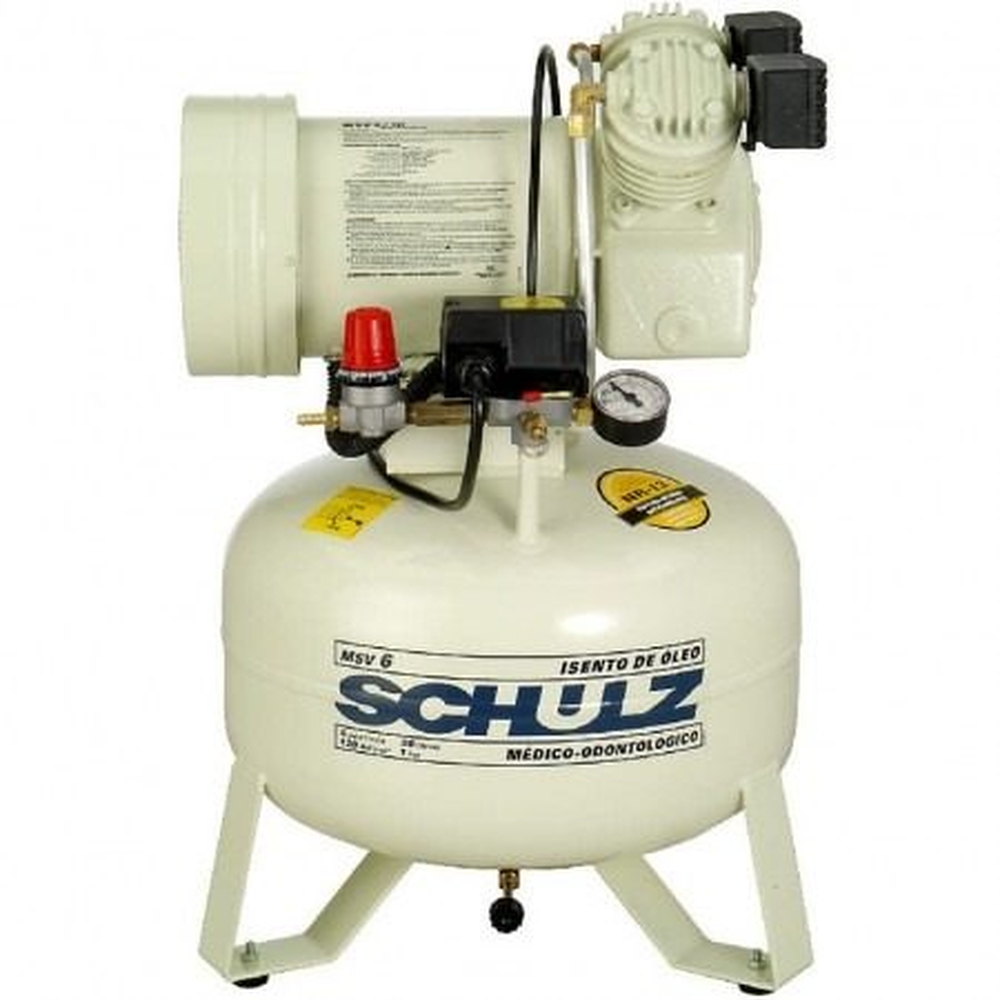Compressor Schulz Msv 6 30 Litros 120 Libras 1 Cv 220v Mono