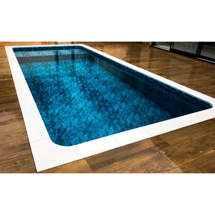 Borda Atérmica Piscina 50x25x2cm Maresias Branca - Areia de Quartzo Ind.  Cimentícia