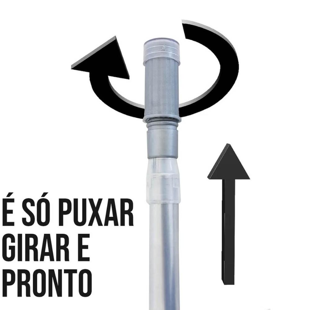 Suporte para Cortina Universal Varão Extensível Regulável 65