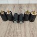 Kit 6 Pés para Cama Box Fixo de Madeira Preto com Feltro 7cm Pezinho Baú