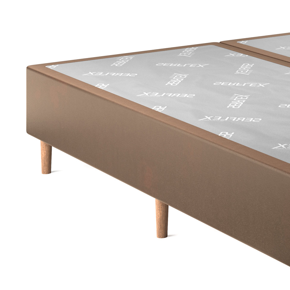 Base para Cama Queen Safira (36x192x203) Marrom