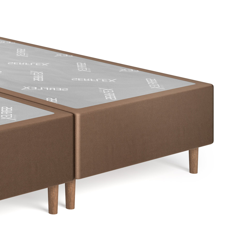 Base para Cama Queen Safira (36x192x203) Marrom