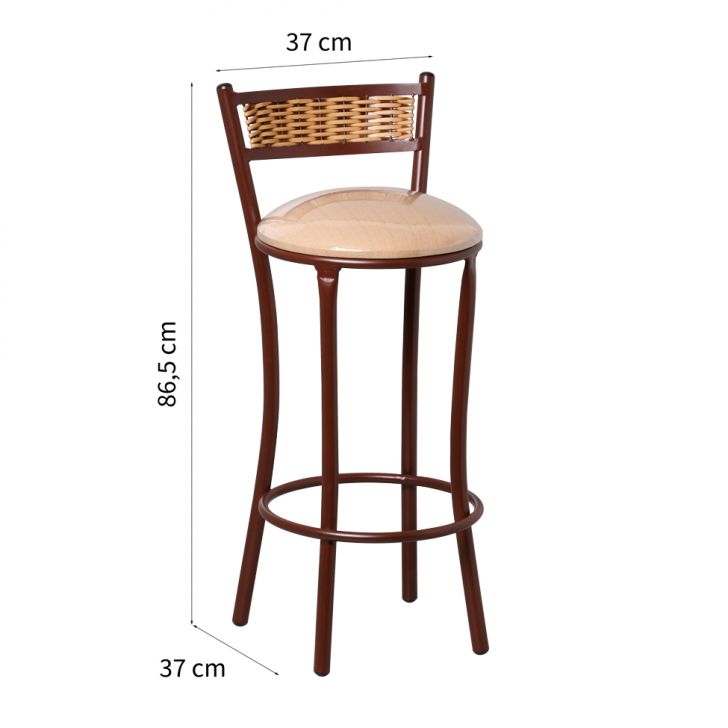 Cadeira para Cozinha Ratan Elegance Cappuccino
