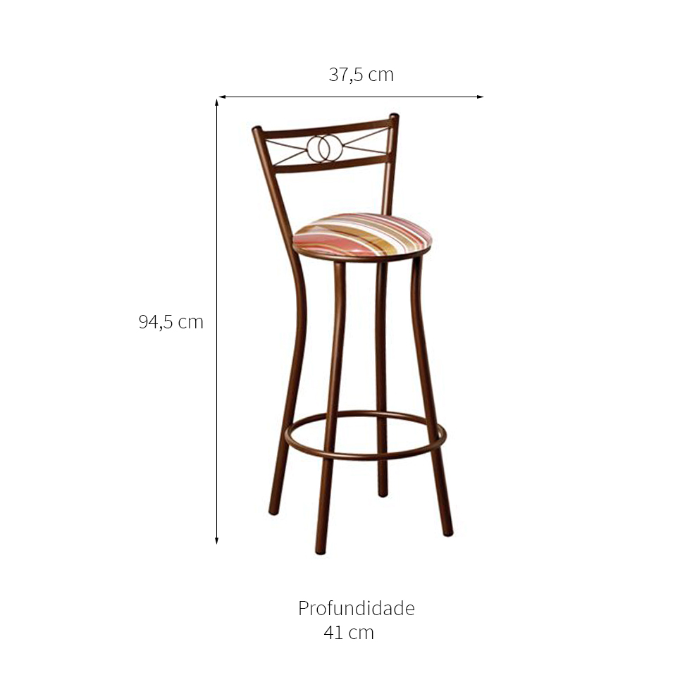 Banqueta Belle II Marrom