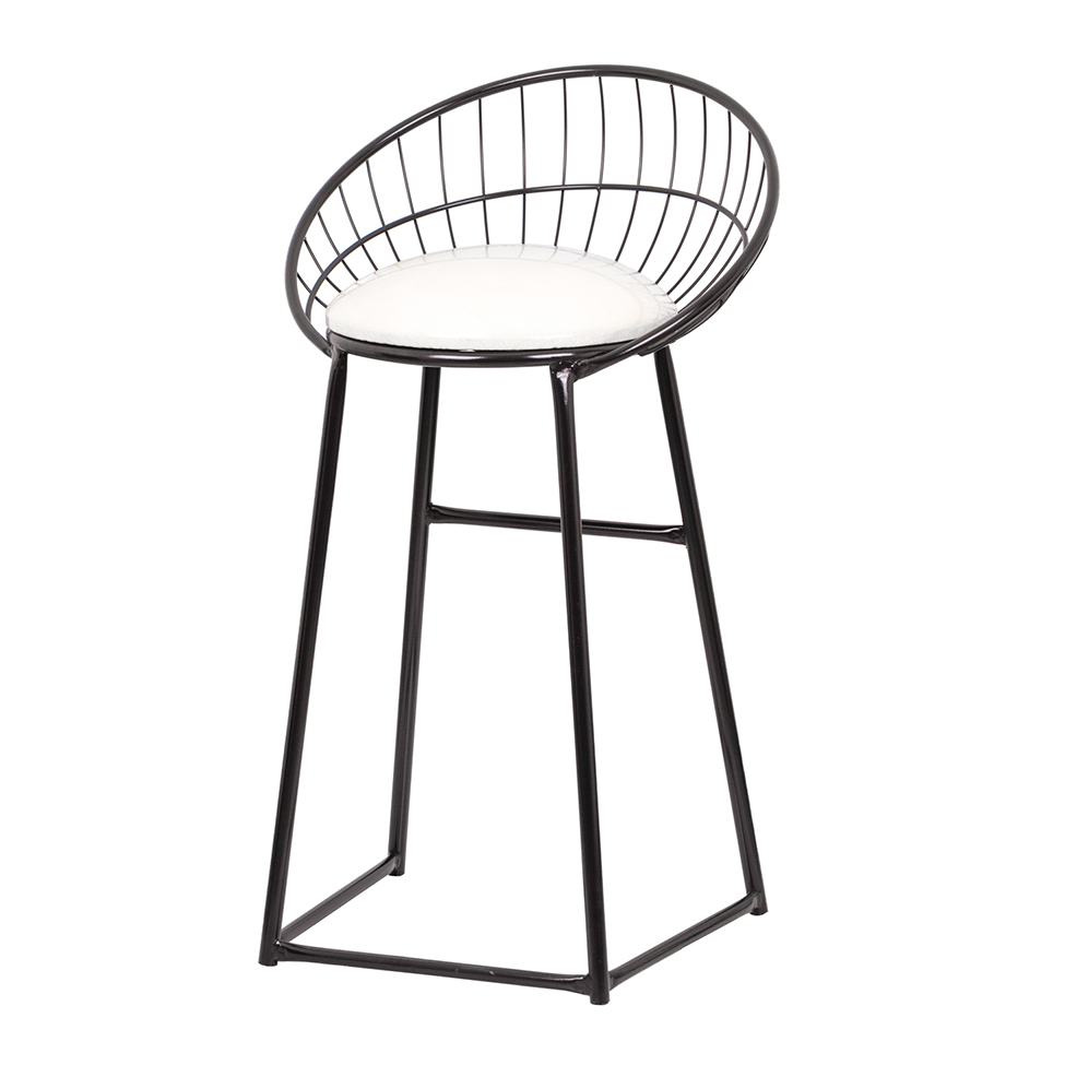Banqueta Circular Preta