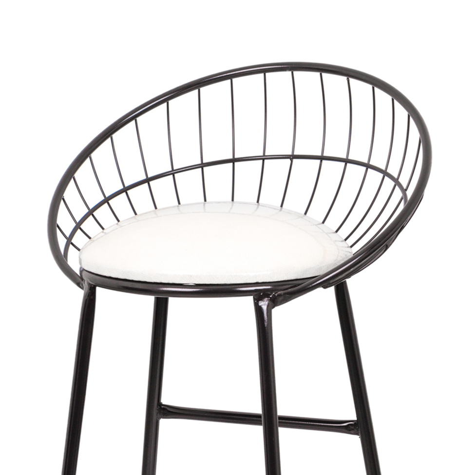 Banqueta Circular Preta