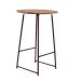 Conjunto de Mesa Bistrô com 2 Banquetas Cheers Castanho e Branco